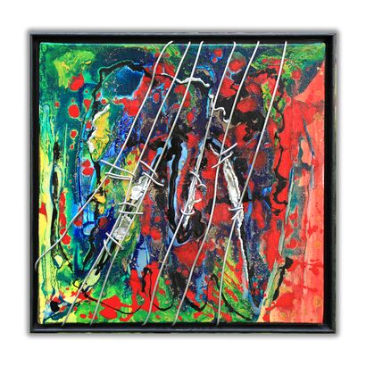 Lacerations 6 - a Paint Artowrk by Monica  De Agostini